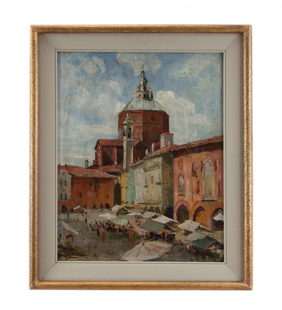 riccardo viriglio: Il Mercato di piazza del Duomo a Pavia 